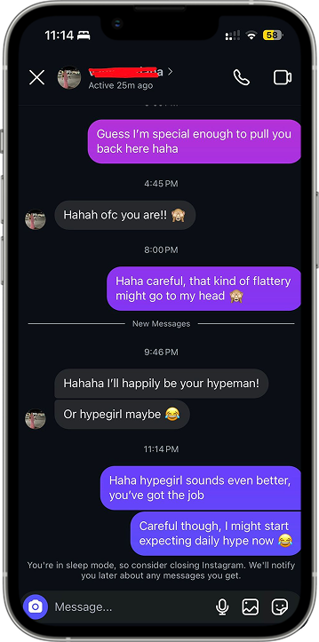 Message reply example 2